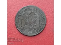 Франция-5 сантима 1854 ВВ-Страсбург