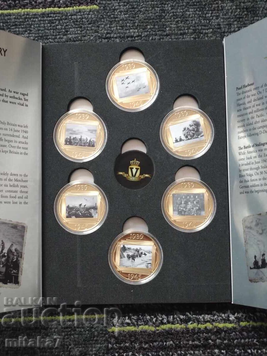 Set monede Al Doilea Război Mondial, Gibraltar, 2019 cu preț € 98.00 | 191.67 BGN