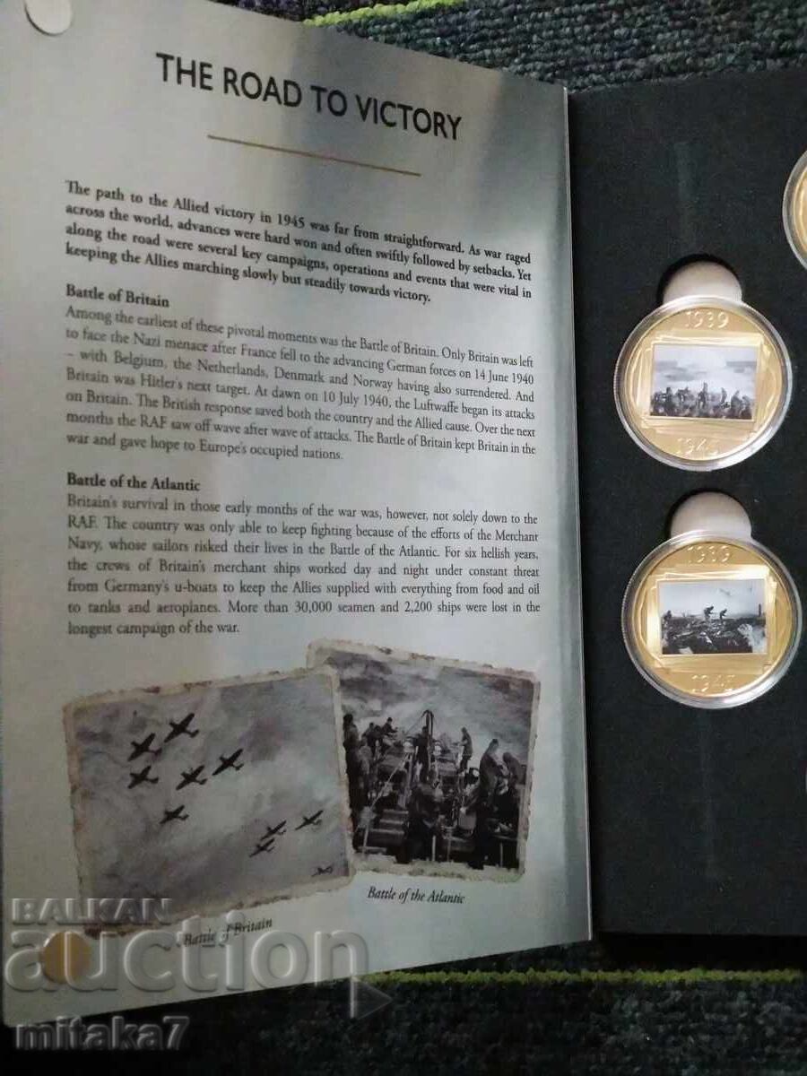 Licitație Set monede Al Doilea Război Mondial, Gibraltar, 2019