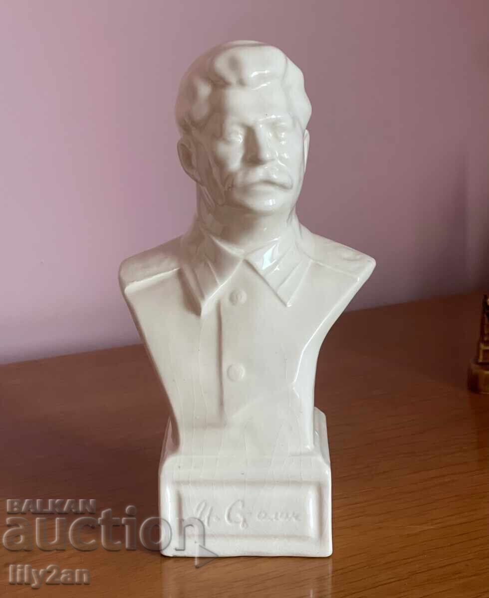 Bust din faianță al lui Iosif Stalin - 7