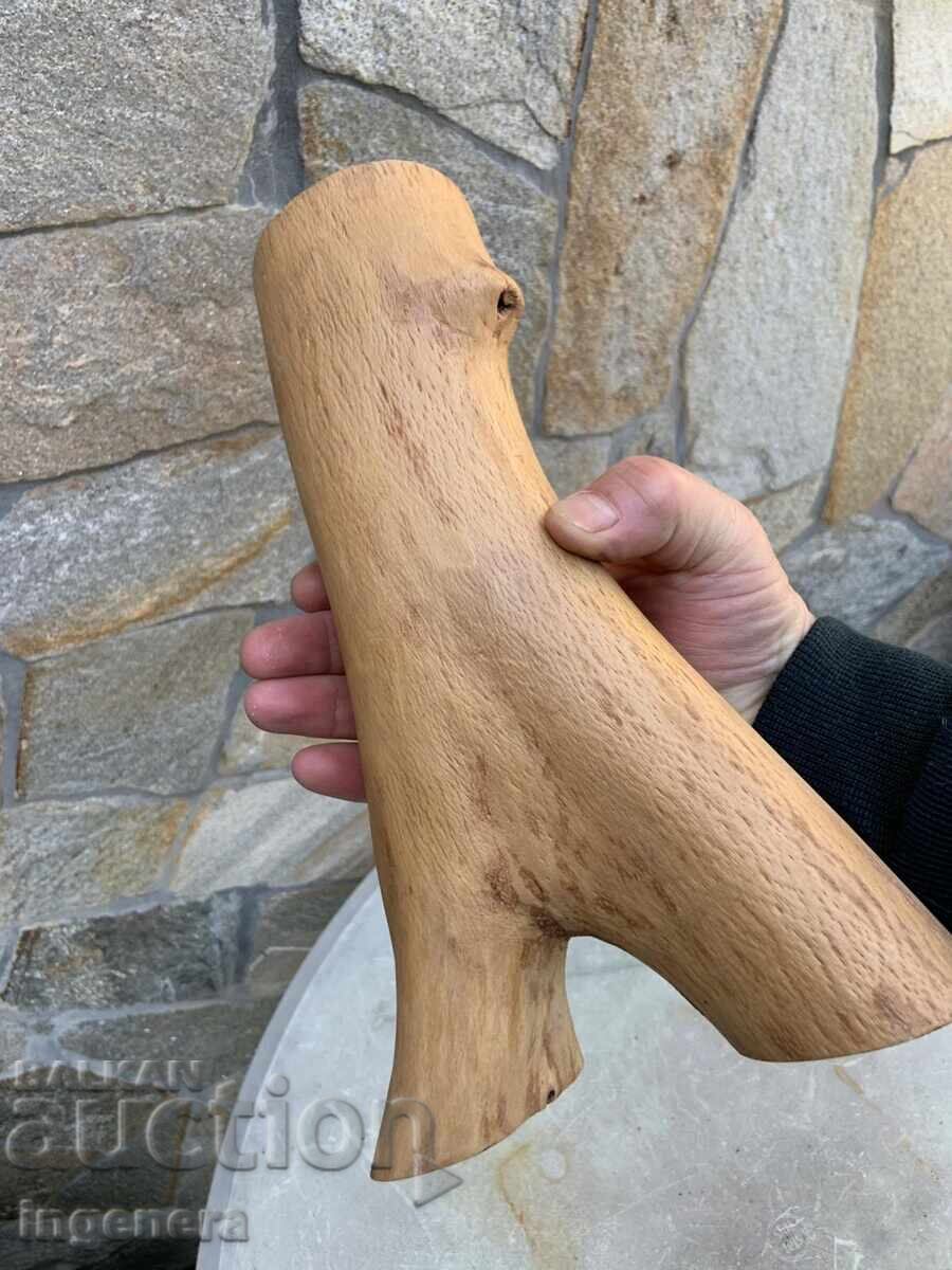 VAZĂ DIN LEMN, ARTĂ DIN LEMN, PIESĂ NATURALĂ PENTRU FLORI USCATE - 5