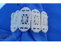 Brățară de damă din 8 plăcuțe ajurate