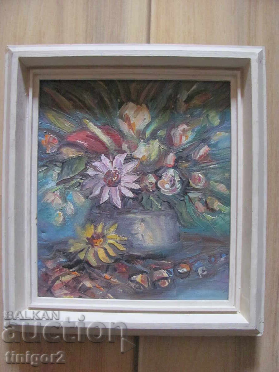 Ελαιογραφία σε καμβά, Sashka Rusinova, 32x29 εκ