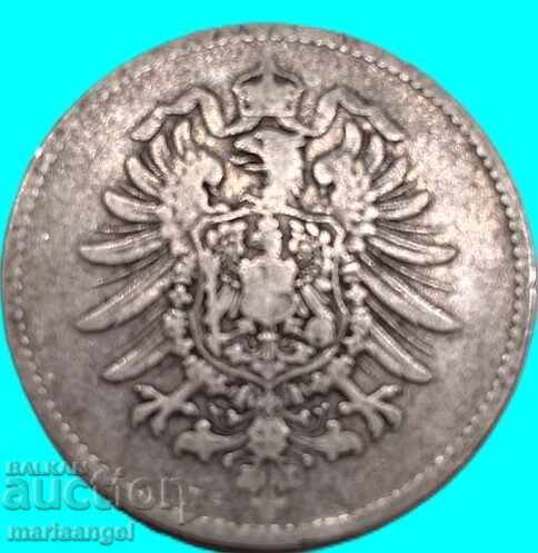 Germania 1 marcă 1873 B-Hanovra - rară cu preț € 21.00 | 41.07 BGN
