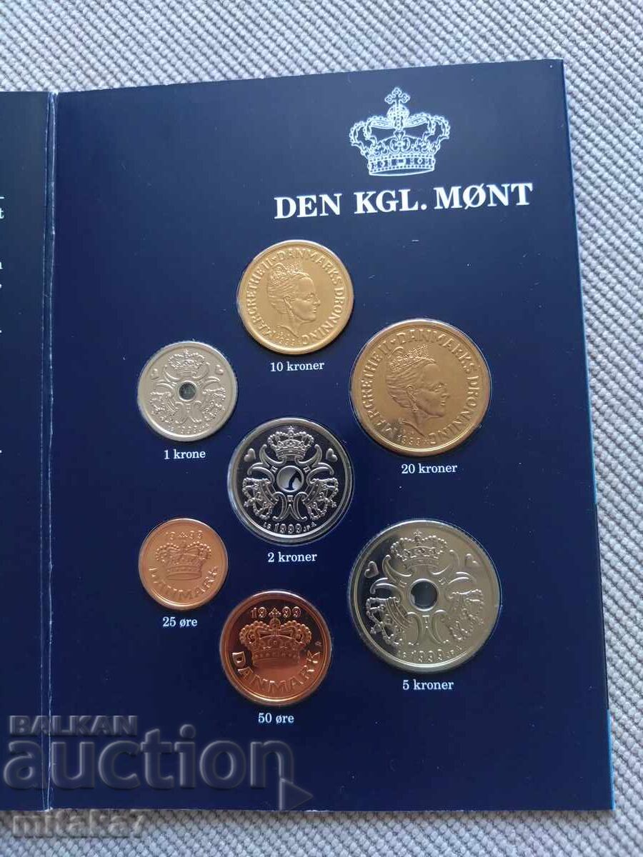 Сет монети 1999 година, Дания с цена € 17.00 | 33.25 лв.