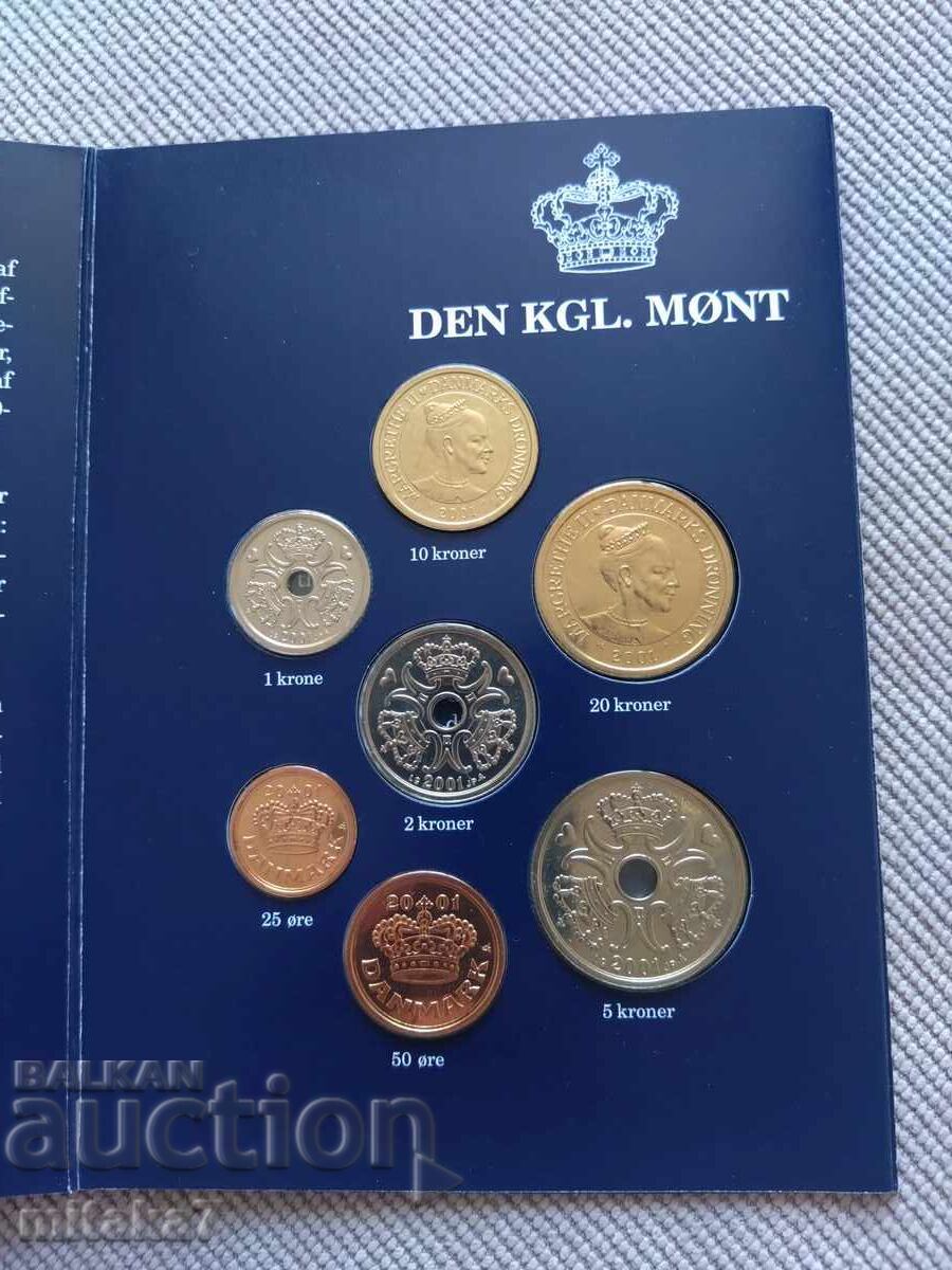 Set monede 2001, Danemarca cu preț € 14.00 | 27.38 BGN Set monede 2001, Danemarca cu preț € 14.00 | 27.38 BGN