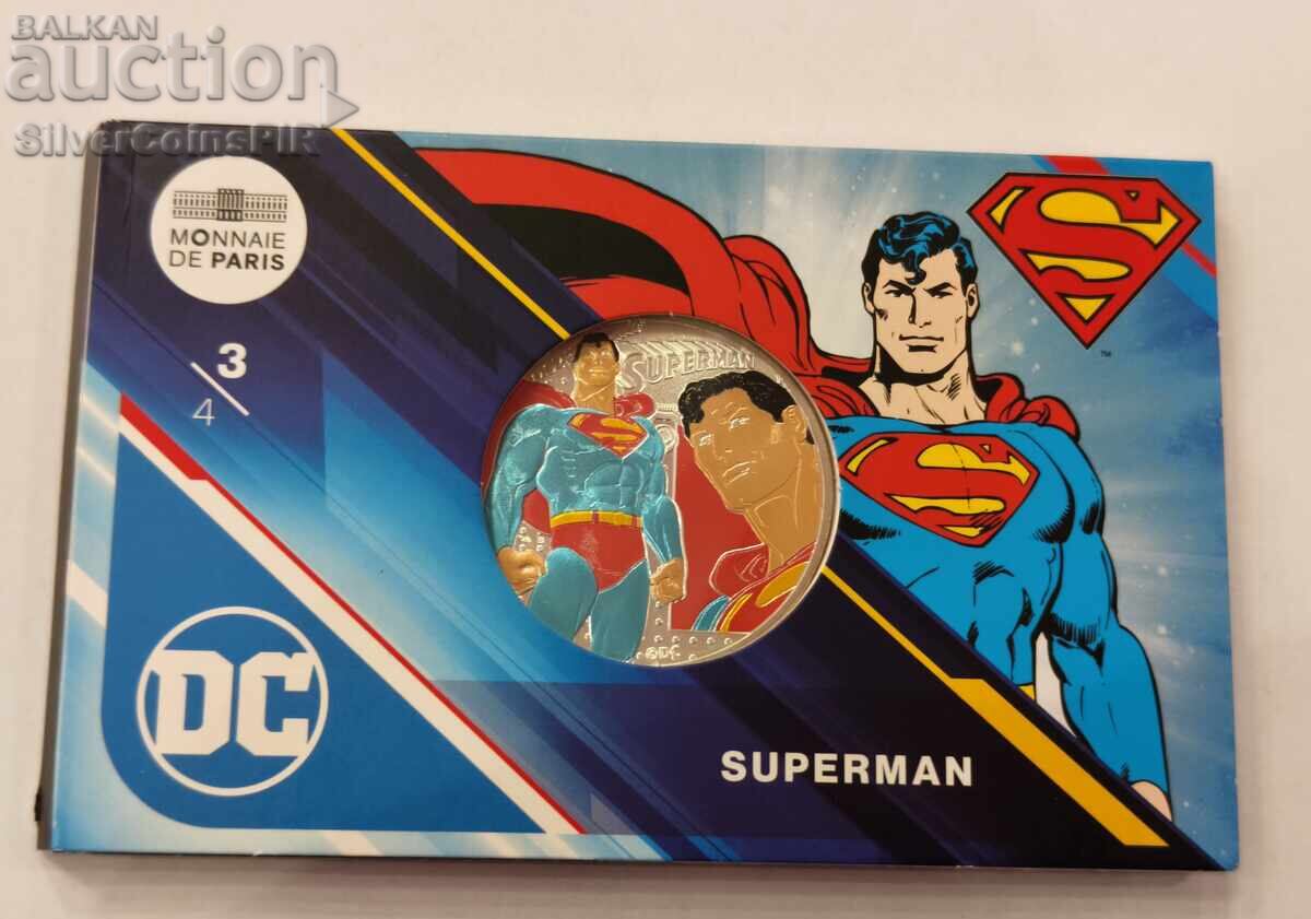 Argint 50 Euro Superman 2025 Eroi din benzi desenate Franța cu preț € 78.99 | 154.49 BGN