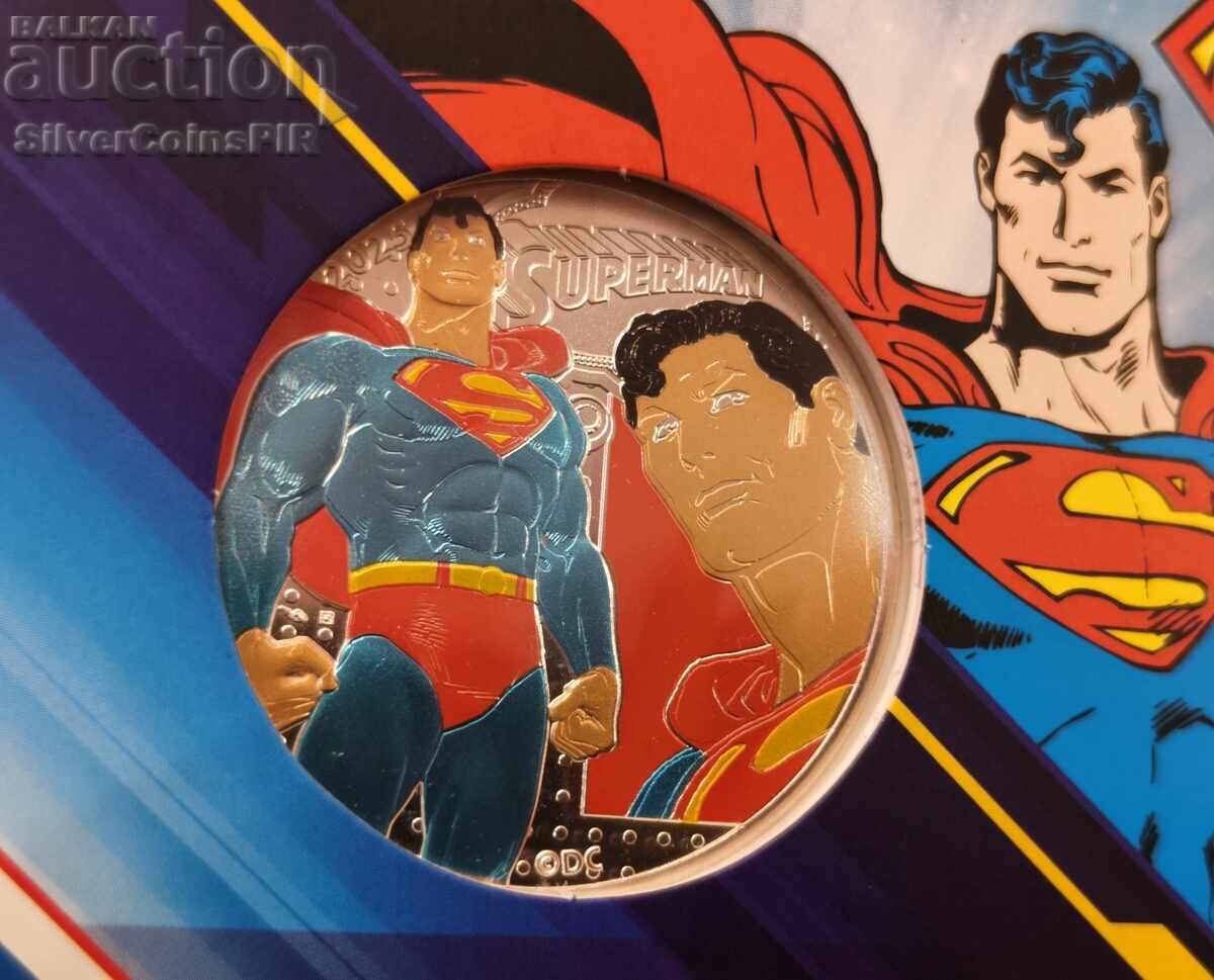 Livrarea Argint 50 Euro Superman 2025 Eroi din benzi desenate Franța