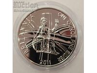 Сребро 1 oz Британия 2011 2 Паунда Великобритания