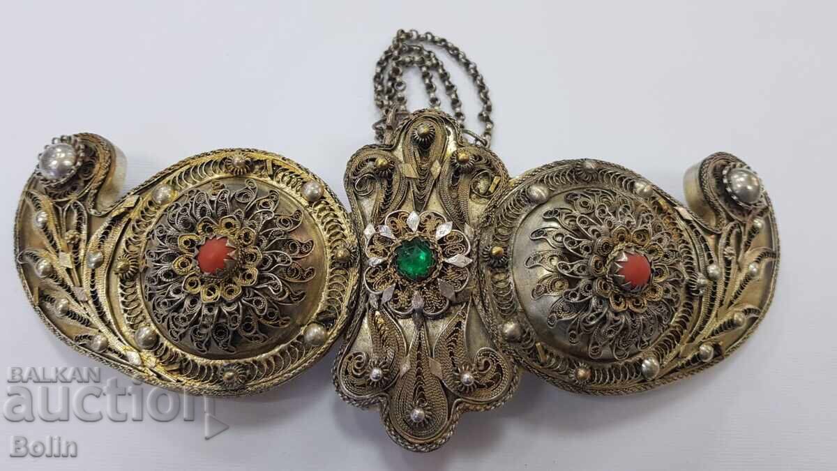 Παράδοση Σπάνια επάργυρη επιχρυσωμένη πόρπη, πόρπες Βαρντάρσκα Μακεδονία