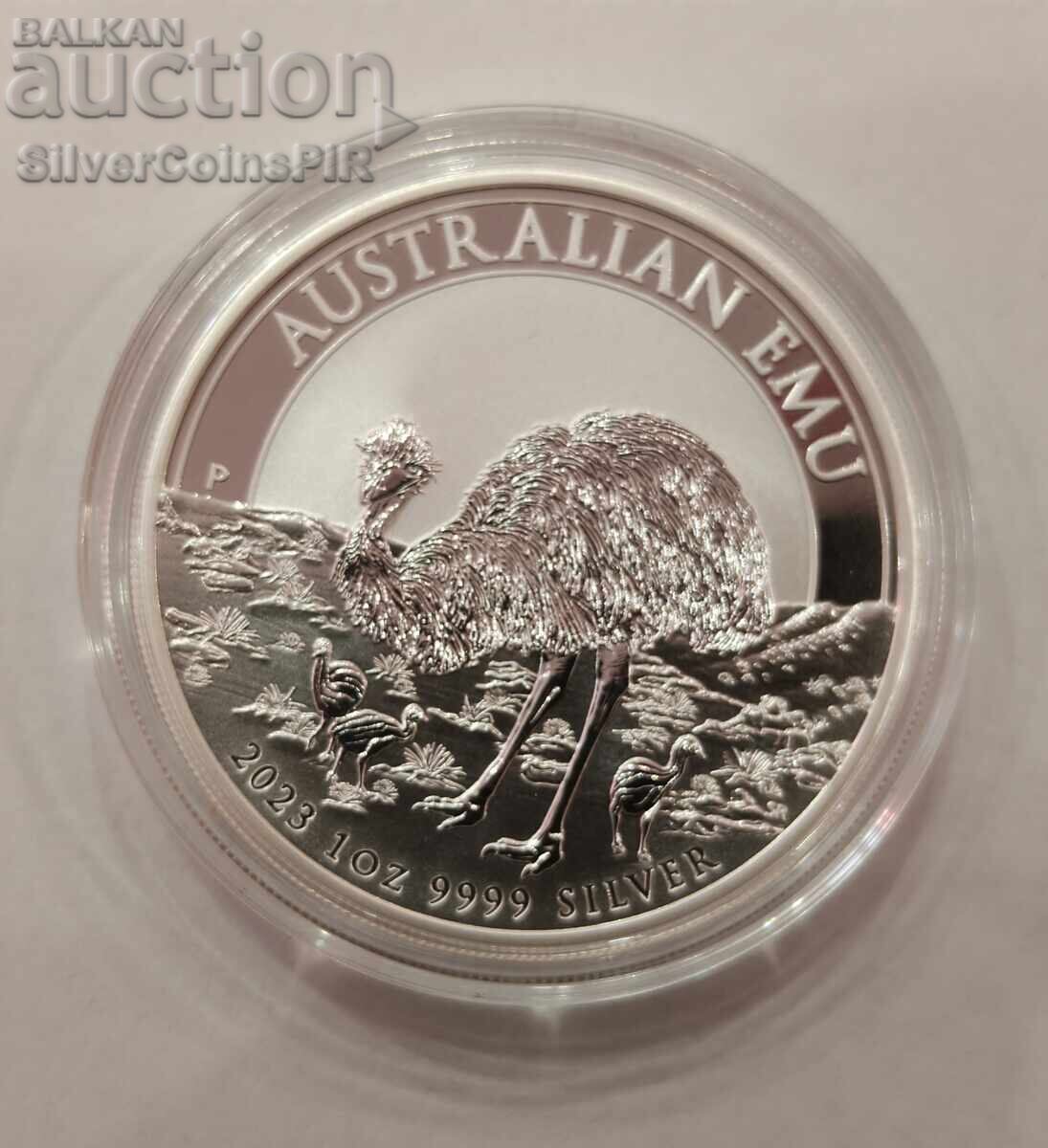 Argint 1 oz Emu 2023 Australia cu preț € 91.00 | 177.98 BGN