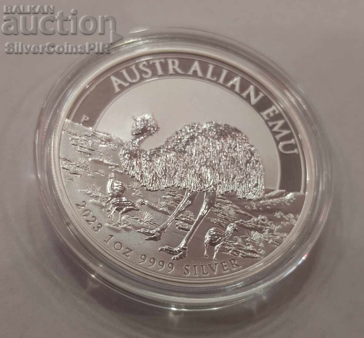 Licitație Argint 1 oz Emu 2023 Australia
