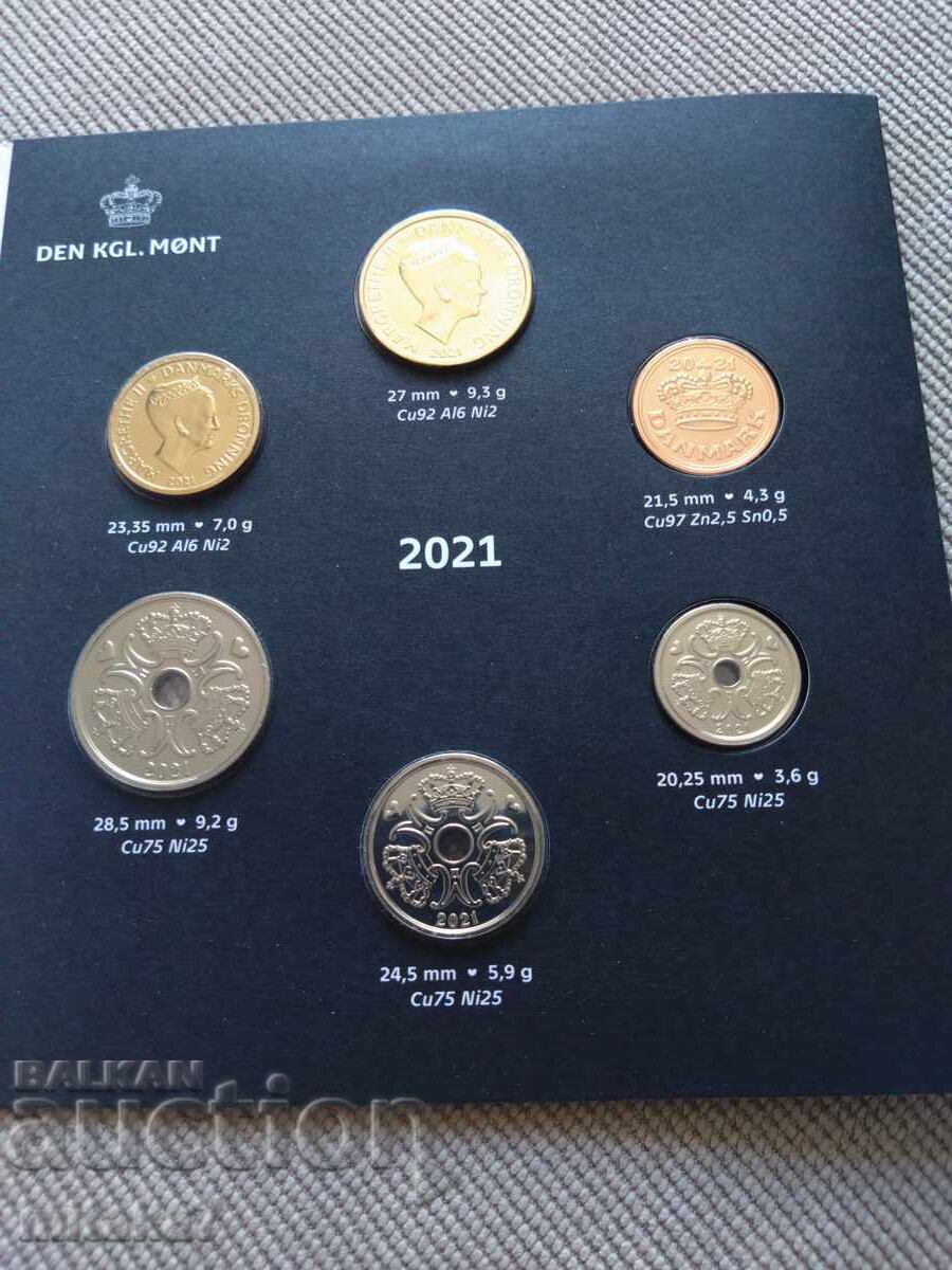 Παράδοση Σετ νομισμάτων 2021, Δανία