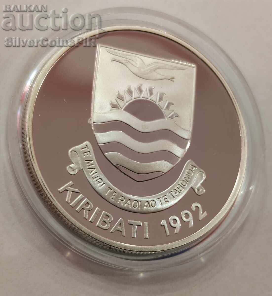 Ασημένιο νόμισμα 20 Δολαρίων 1992 Κιριμπάτι Απειλούμενα Ζώα - 5