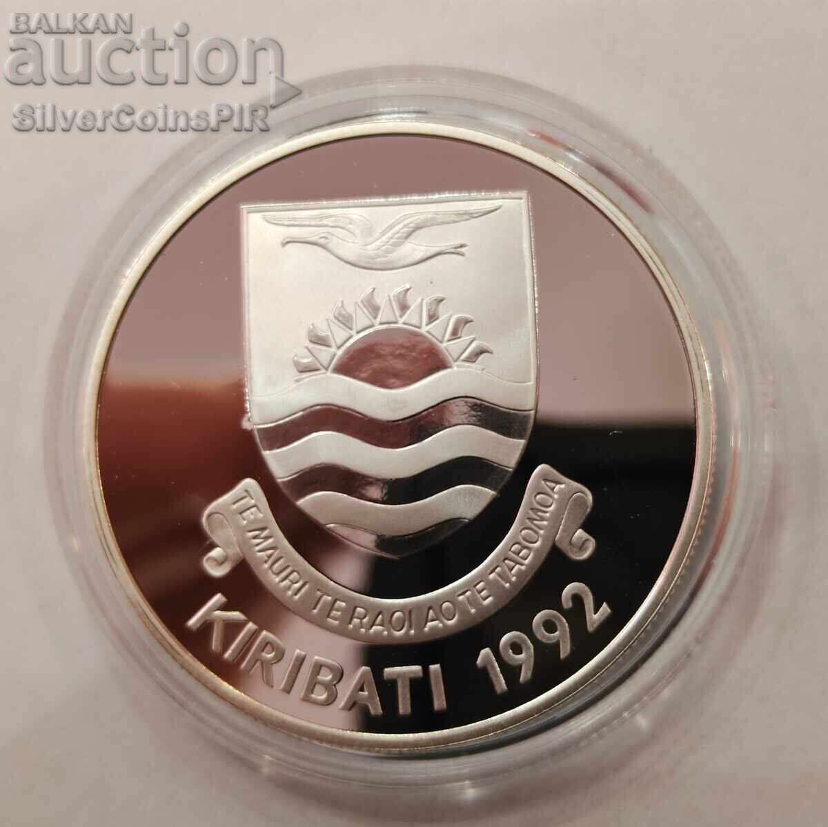 Ασημένιο νόμισμα 20 Δολαρίων 1992 Κιριμπάτι Απειλούμενα Ζώα - 6