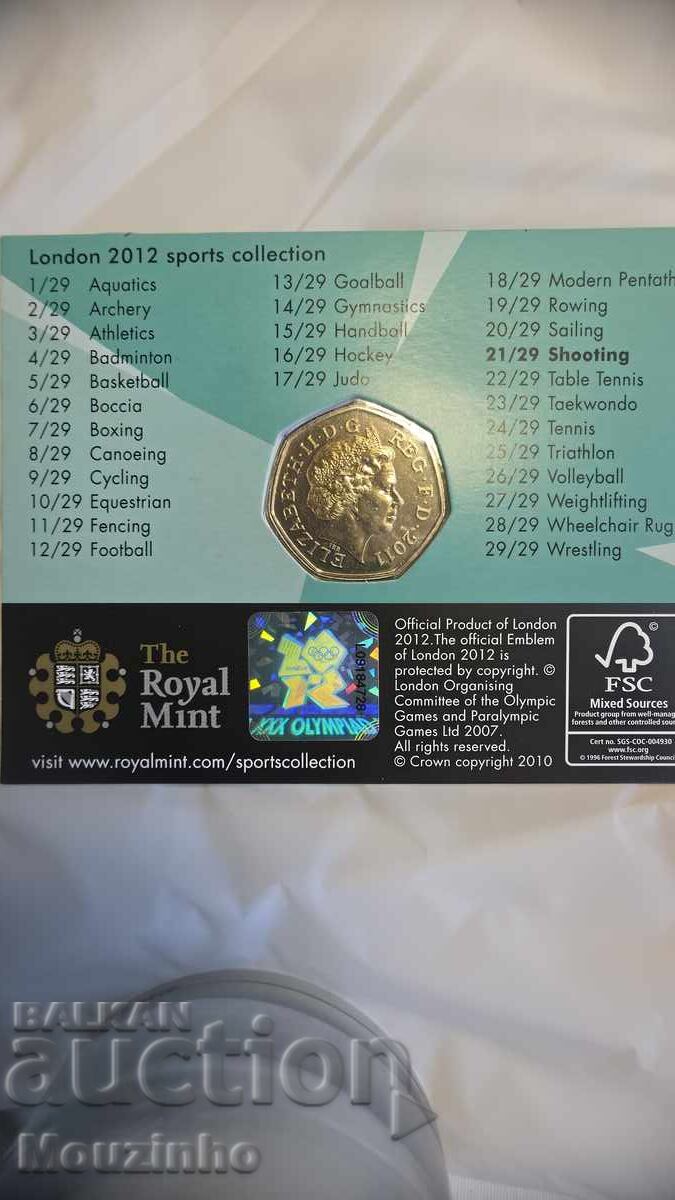 50 πένες Λονδίνο 2012 Σκοποβολή