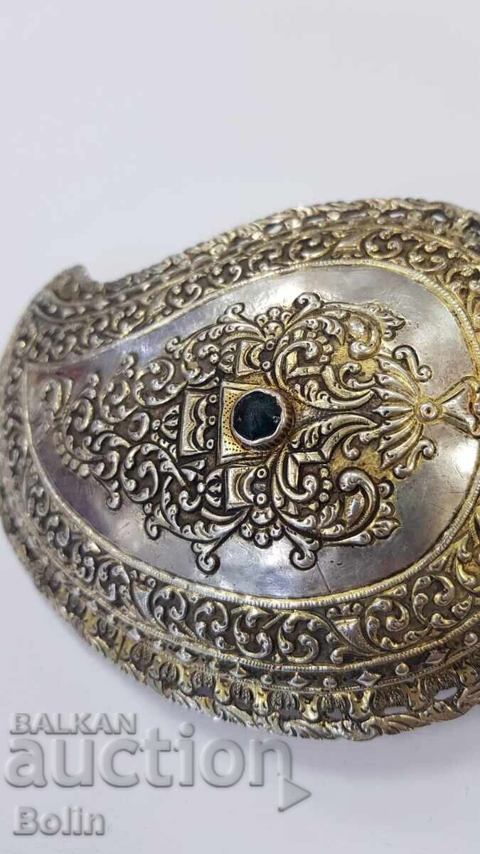 Rare Silver Gilded Revival Belt Buckle, Belt Buckles - 19th Century with price € 2300.00 | 4498.43 BGN
