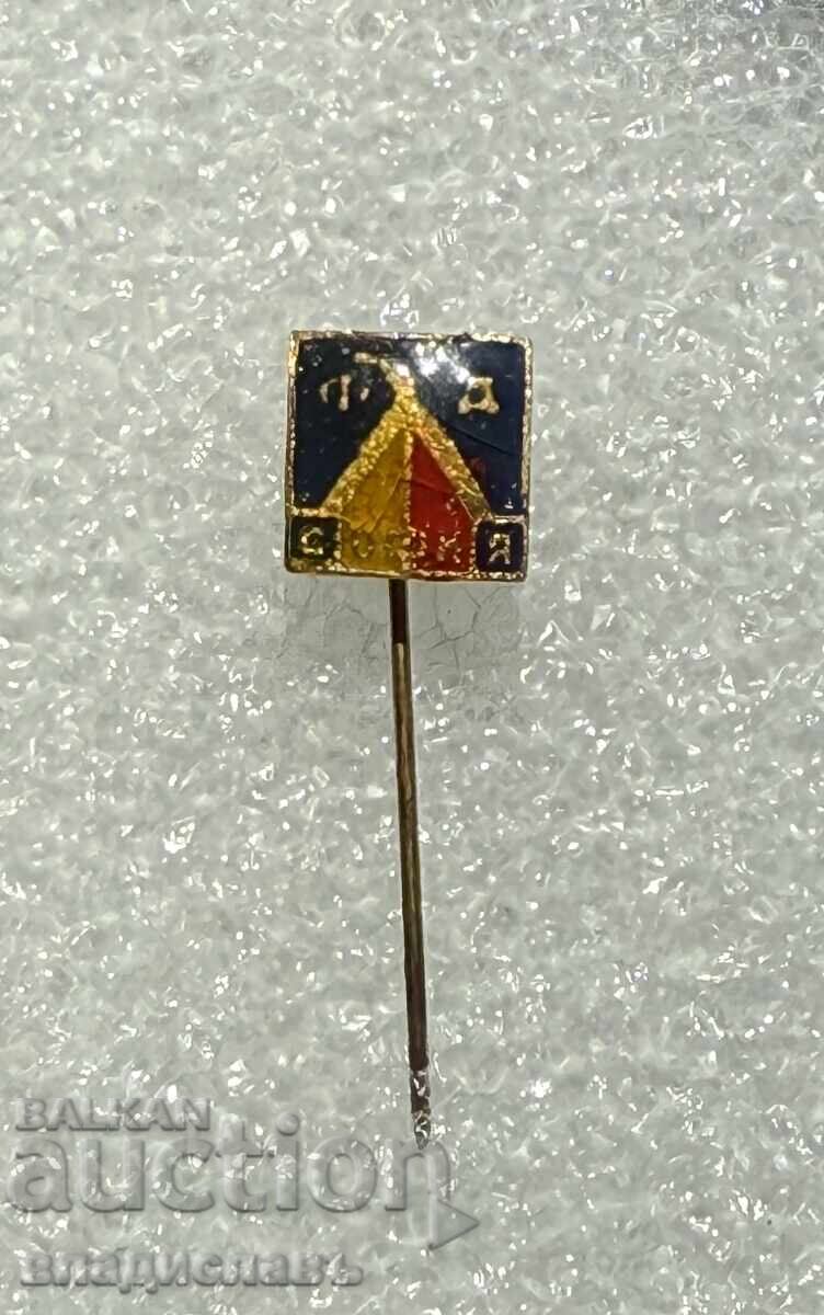 old football badge FD LEVSKI SOFIA - enamel
