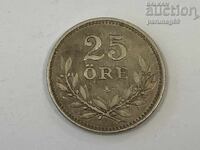 Suedia 25 öre 1914 Argint 0.600