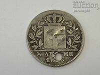 Гърция 1/2 драхма 1833 год Сребро 0.900  Крал Отон I