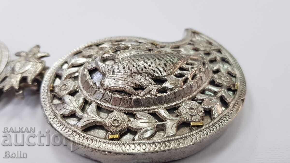 Аукцион Рядка Сребърна Ажурна Възрожденска Пафта, Пафти - 19 век