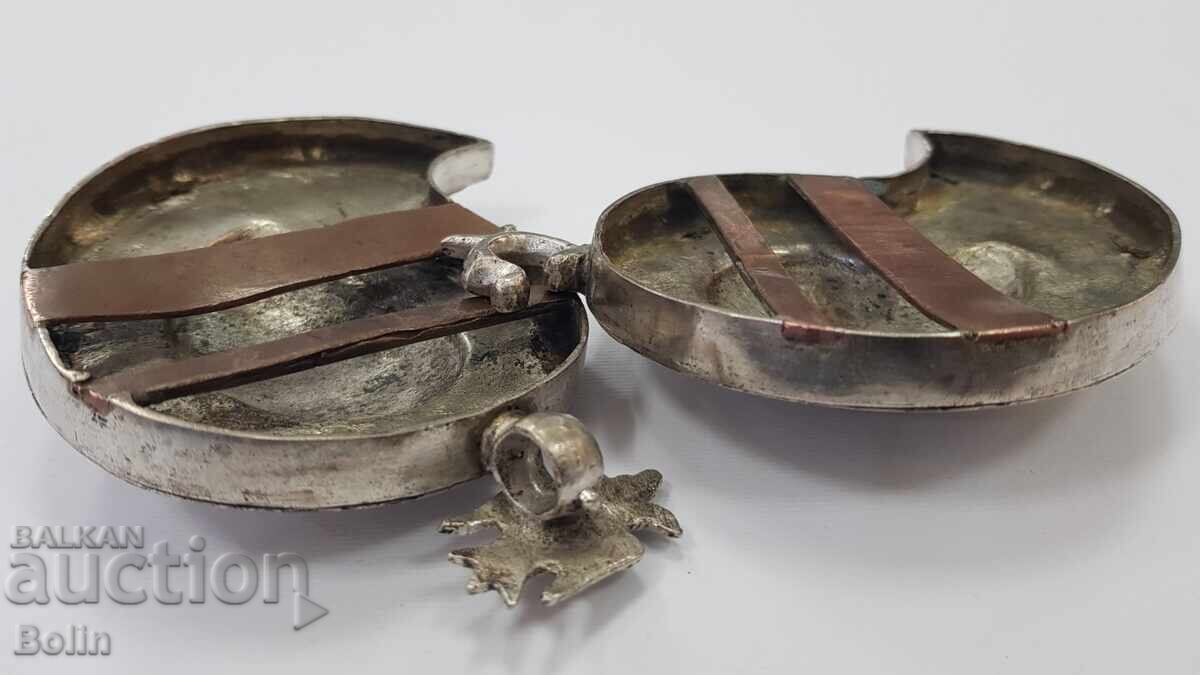 Рядка Сребърна Ажурна Възрожденска Пафта, Пафти - 19 век - 5