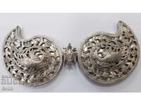 Rare Silver Filigree National Revival Belt Buckle, Belt Buckles - 19th Century