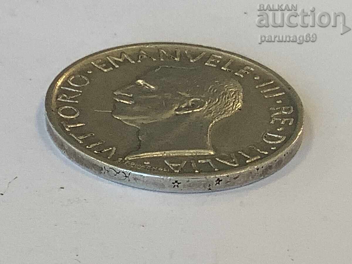 Licitație Italia 5 lire 1927 Argint 0.835 Regele Victor Emanuel al III-lea