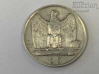 Ιταλία 5 λιρέτες 1927 Ασήμι 0.835 Βασιλιάς Βίκτωρ Εμμανουήλ Γ'