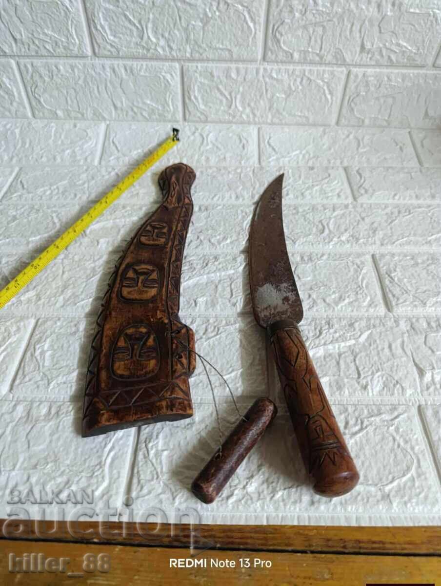 CUȚIT TRIBAL AFRICAN VINTAGE