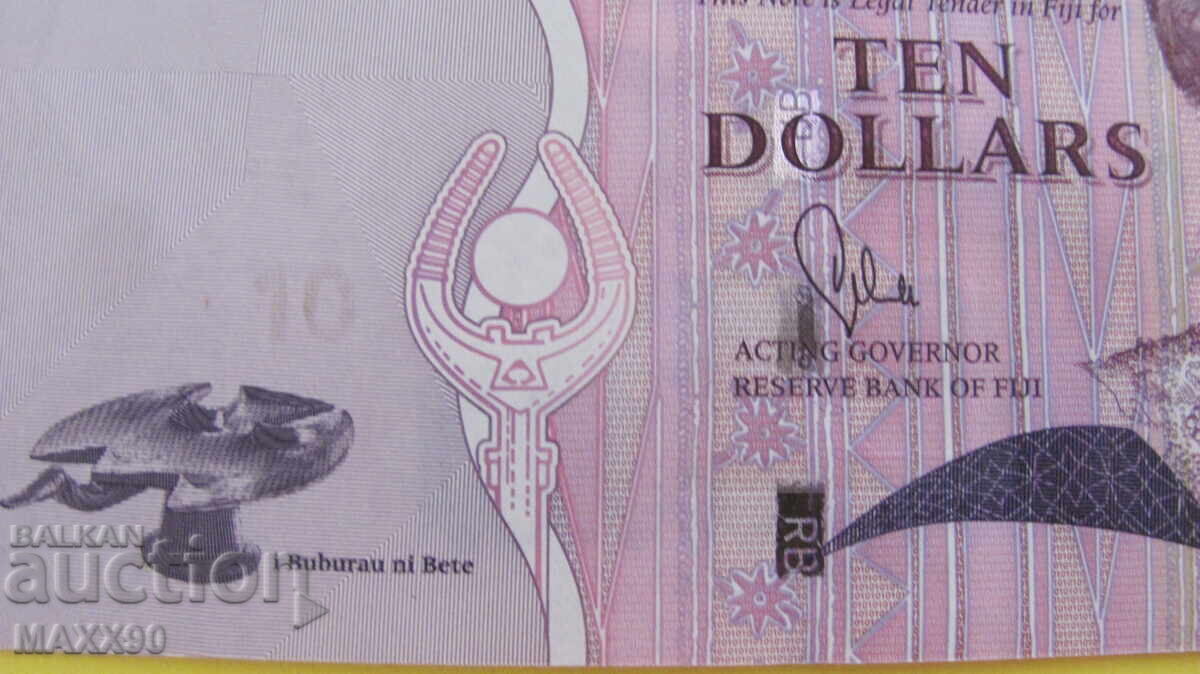 Δημοπρασία 10 δολάρια Φίτζι UNC