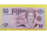 10 Fiji Dollars UNC
