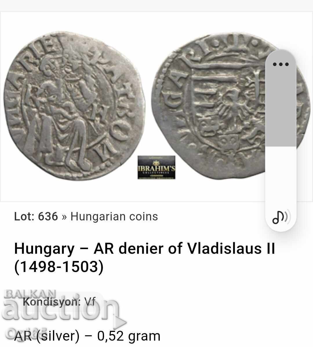 Βασιλιάς Βλάντισλαβ Β΄ Γιαγκέλο. Ουγγαρία 1498. Ασημένιο νόμισμα - 5