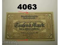 Γερμανία 1000 μάρκα 1922 Σημειώσεις Württembergische Notenbank
