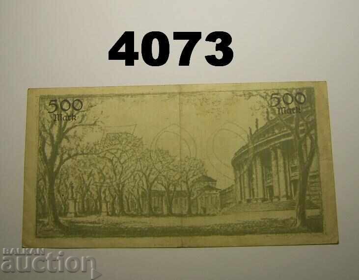 Germania Württemberg 500 mărci 1922 Stuttgart cu preț € 12.00 | 23.47 BGN