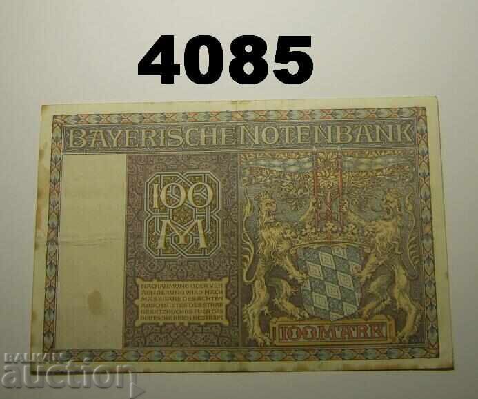 Germania 100 mărci 1922 Bayerische Notenbank cu preț € 1.50 | 2.93 BGN