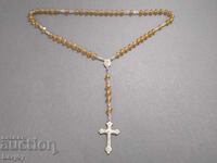Παλιό κολιέ με σταυρό Εσταυρωμένος Θρησκευτικό