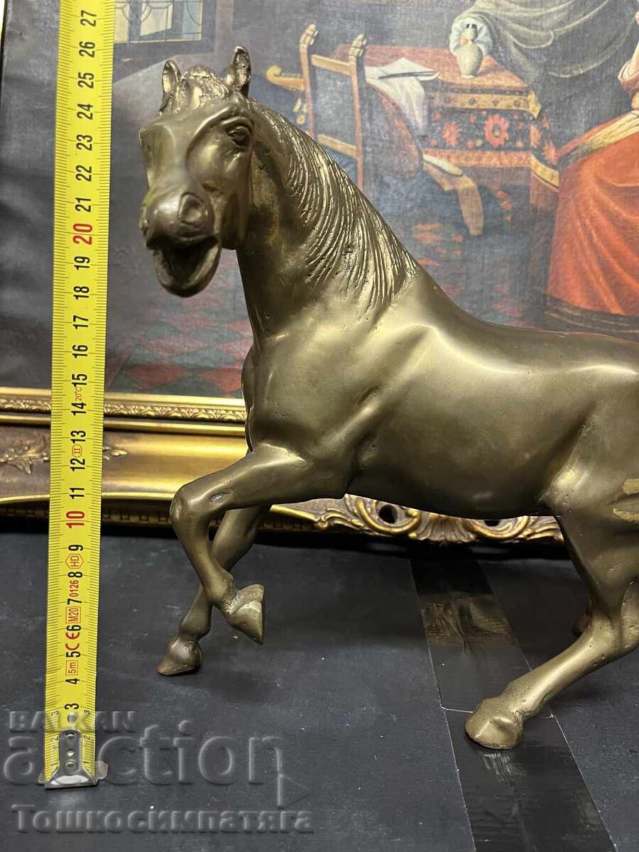 Statuetă mare din bronz reprezentând un cal - 4.5 kg - 5