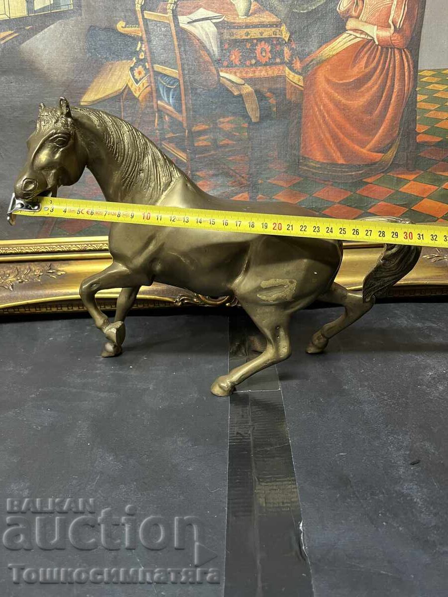 Statuetă mare din bronz reprezentând un cal - 4.5 kg - 6