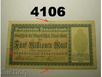 Germania 5 milioane mărci 1923 Bayerische Staatsbank