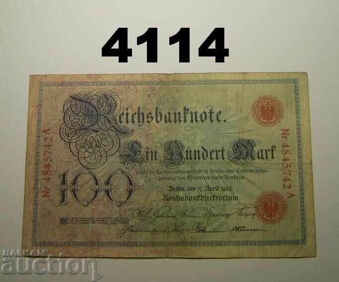 Germania 100 mărci 1903