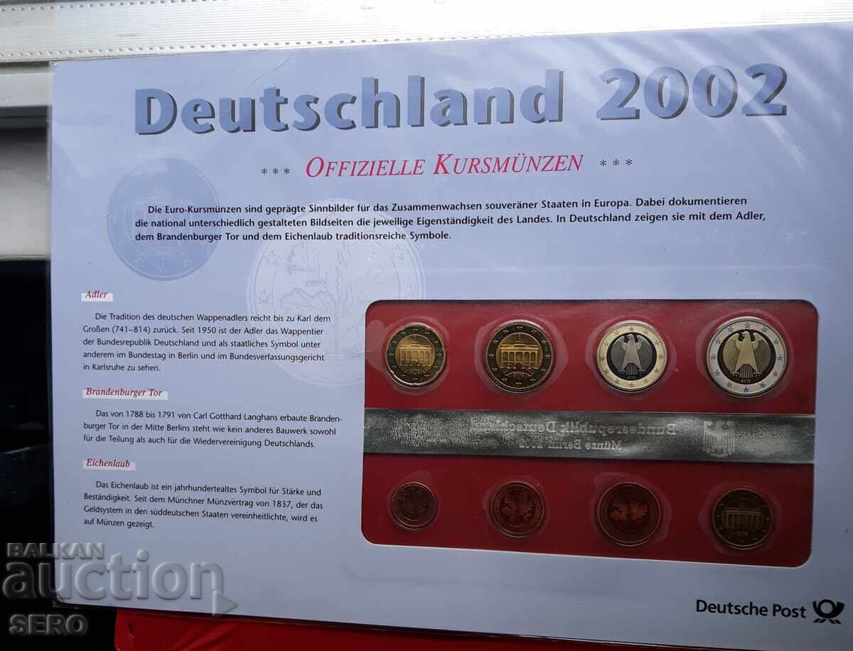 Германия-СЕТ 2002 от 8 евромонети