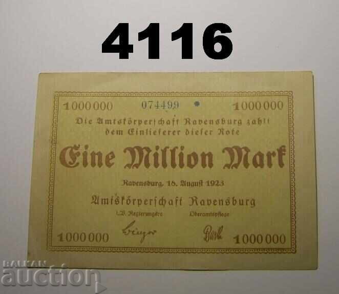 Ravensburg 1 milion mărci 1923 Germania