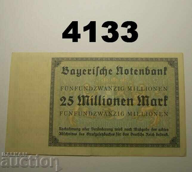 Germania 25 millionen mark 1923 Bayerische Notenbank cu preț € 7.50 | 14.67 BGN