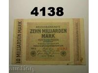 Γερμανία 10 δισεκατομμύρια μάρκα 1923 Βερολίνο