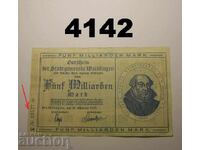 Waiblingen 5 miliarde mărci 1923 Germania