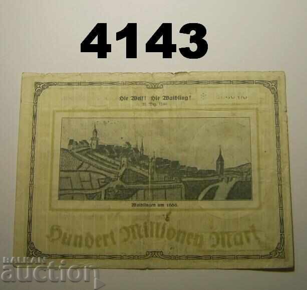 Waiblingen 100 milioane marci 1923 Germania cu preț € 3.50 | 6.85 BGN