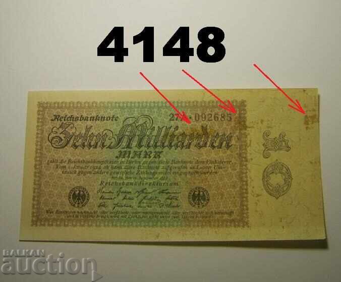 Germania 10 miliarde mărci 1923 Berlin