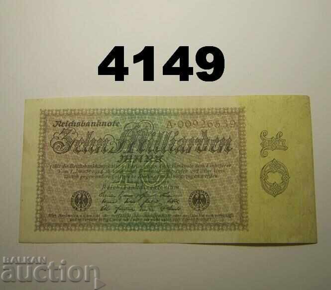 Germania 10 miliarde mărci 1923 Berlin
