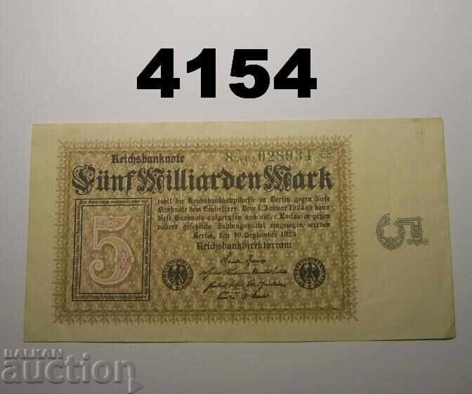 Germania 5 miliarde mărci 1923 Berlin